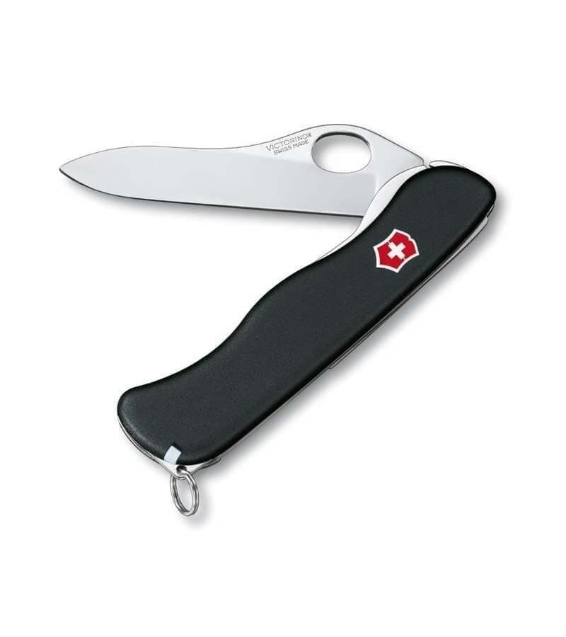 

Нож перочинный VICTORINOX Sentinel Clip, 111 мм, 5 функций, с фиксатором лезвия, чёрный, Черный, Sentinel Clip