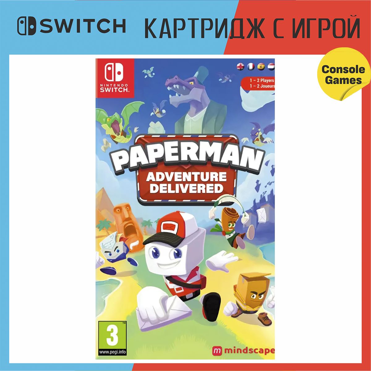 Игра Paperman Adventure Delivered Nintendo Switch полностью на иностранном языке 4590₽