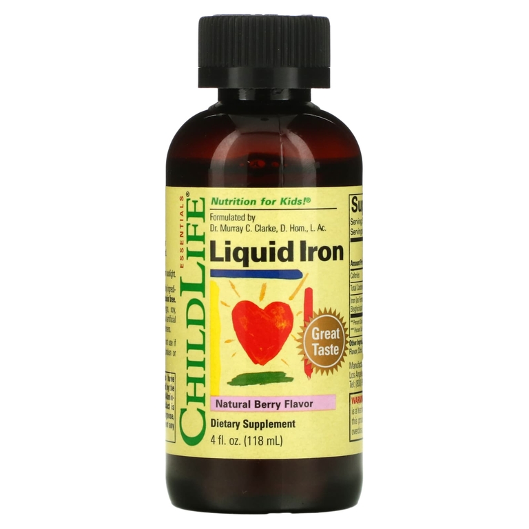 

Пищевая добавка ChildLife, Liquid Iron, с ягодным вкусом, 118 мл