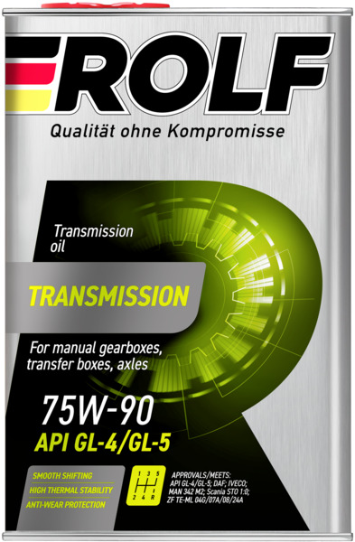 ROLF Transmission SAE 75W-90 API GL-4GL-5 4л 4323₽