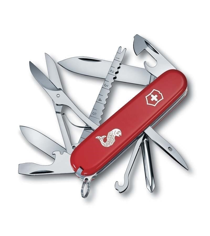 

Нож перочинный VICTORINOX Fisherman, 91 мм, 18 функций, красный, Fisherman