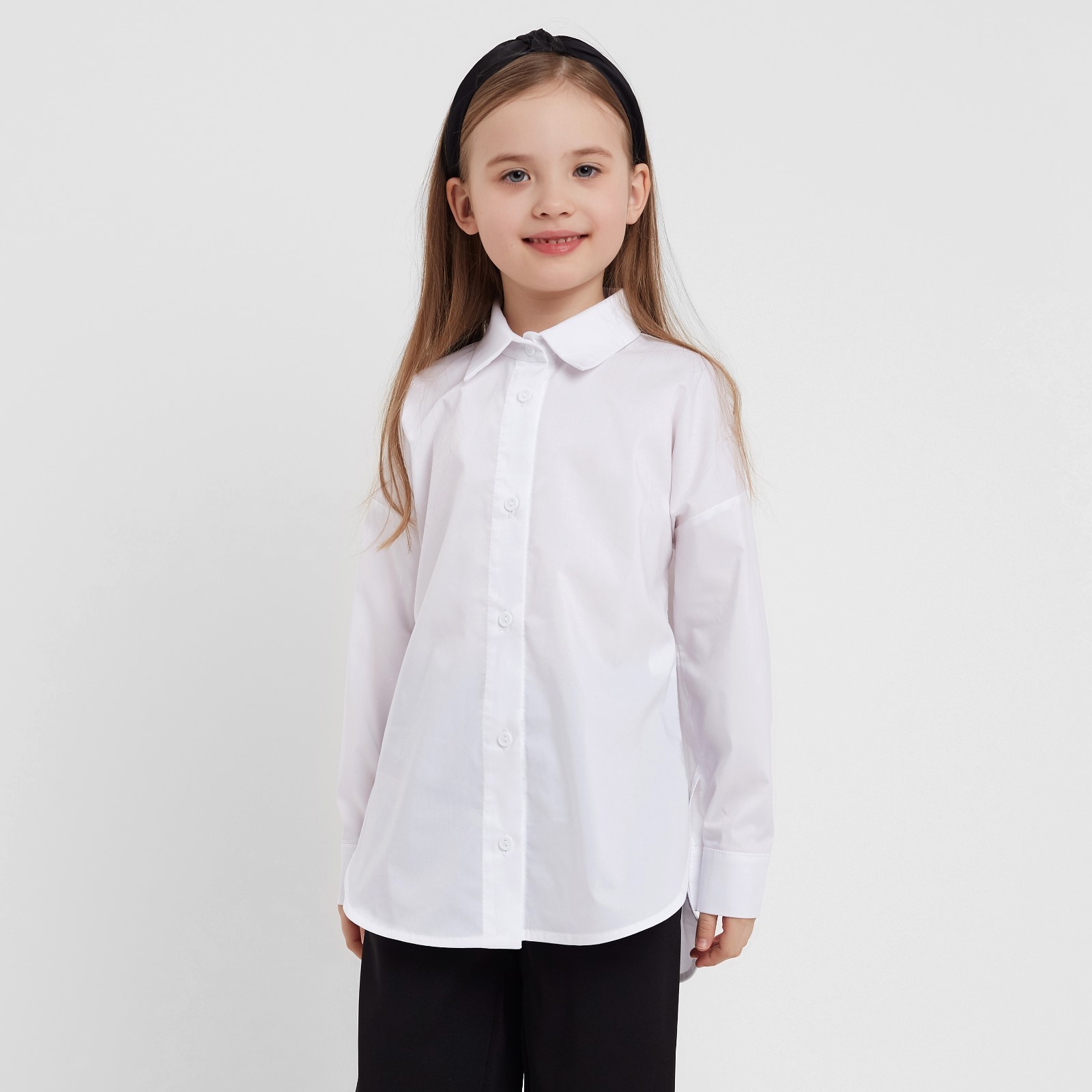 Рубашка детская MINAKU Классика, Белый, 128