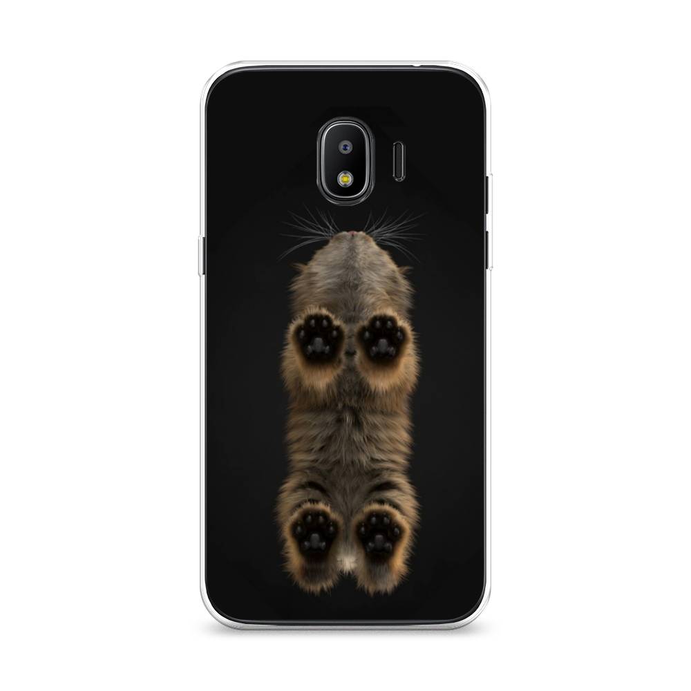 

Чехол Awog на Samsung Galaxy J2 2018 "Кошачьи лапки", Черный, 25650-1