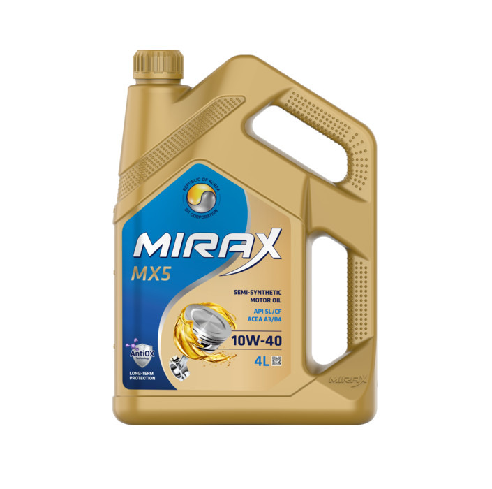 MIRAX MX5 SAE 10W-40 API SL/CF, ACEA A3/B4  4л + 1л Акция