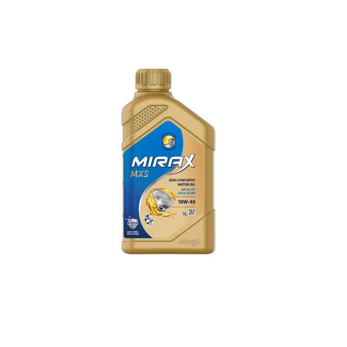 MIRAX MX5 SAE 10W-40 API SL/CF, ACEA A3/B4  1л + 1л + 1л