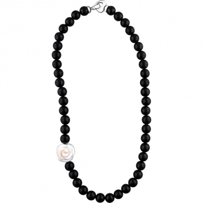 

Бусы из серебра с агатом/ракушкой 60 см Эстет 01Л451482-1, 01Л451482-1