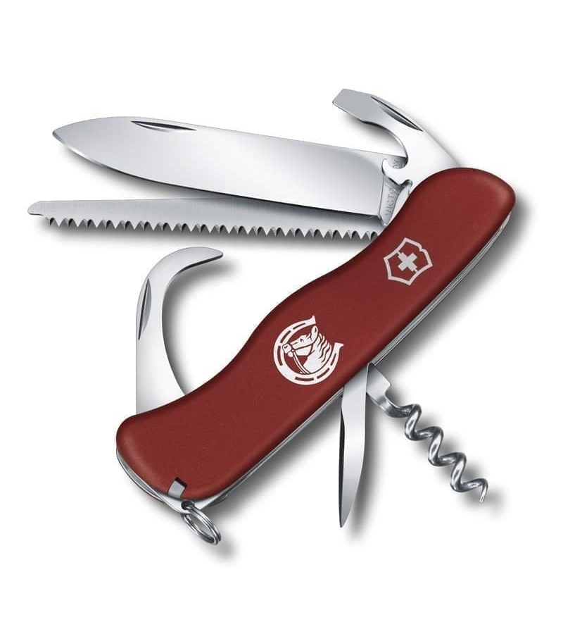 

Нож перочинный VICTORINOX Equestrian, 111 мм, 12 функций, с фиксатором лезвия, красный, Equestrian