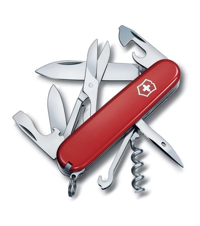 

Нож перочинный VICTORINOX Climber, 91 мм, 14 функций, красный, Climber