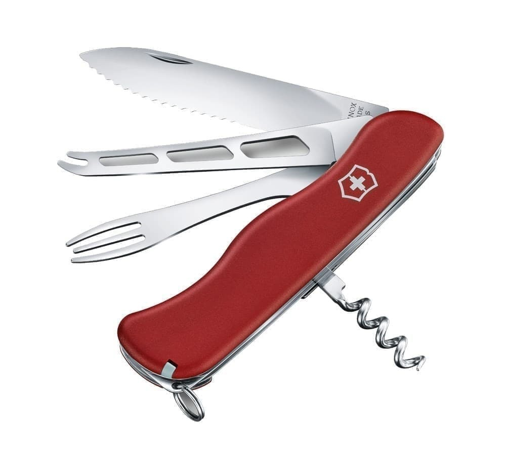 

Нож перочинный VICTORINOX Cheese Master, 111 мм, 8 функций, с фиксатором лезвия, красный, Cheese Master