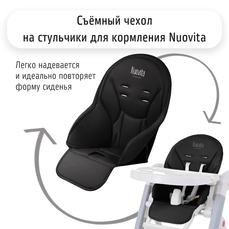 

Чехол для стульчика Nuovita черный