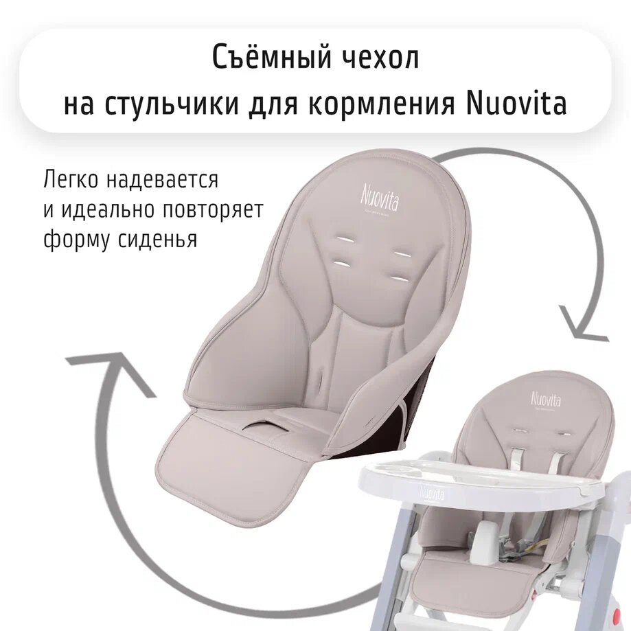 

Чехол для стульчика Nuovita серый