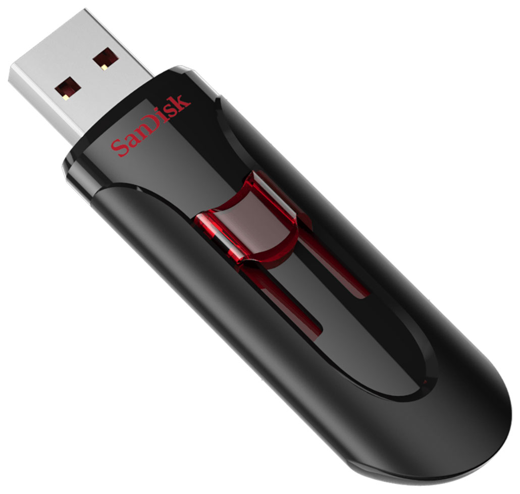 

Флешка SANDISK BY WESTERN DIGITAL 64 ГБ красный, Black