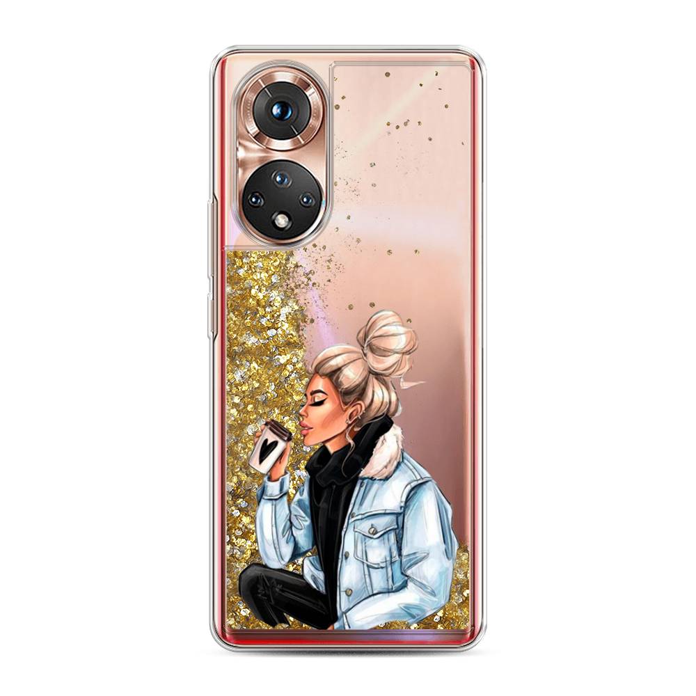 

Чехол Awog на Honor 50 "Cute girl", Коричневый;бежевый, 6105490-1