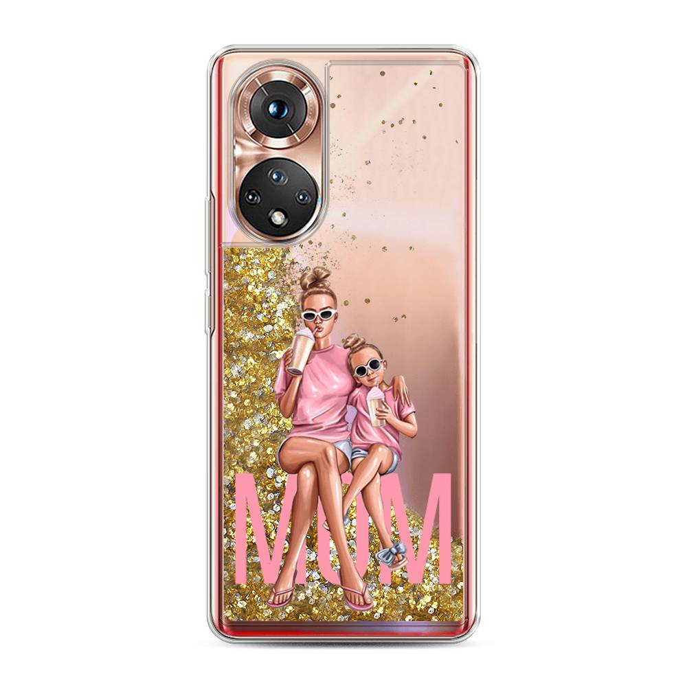 

Чехол Awog на Honor 50 "Lovely mom", Синий;бежевый;розовый, 6105490-1