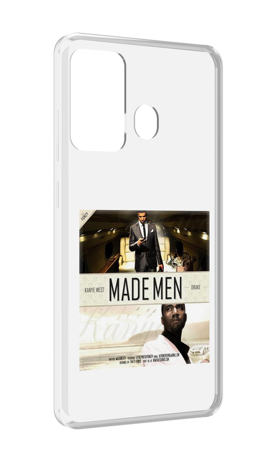 

Чехол MyPads Kanye West & Drake - Made Men для ITEL A27 / ITEL P17, Прозрачный, Tocco