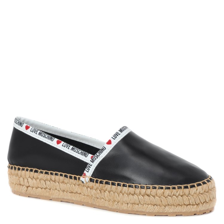 

Эспадрильи женские Love Moschino JA10323G черные 39 EU, Черный, JA10323G