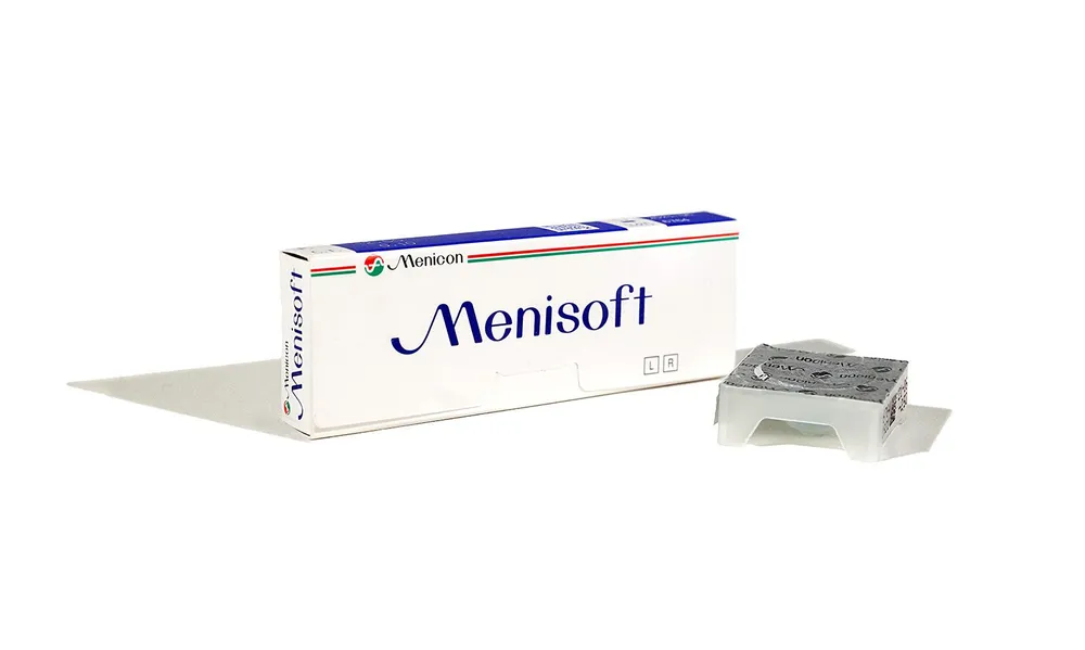 

Контактные линзы Menicon Menisoft 3 линзы R. 8.6 -1.75, ежемесячные, прозрачные