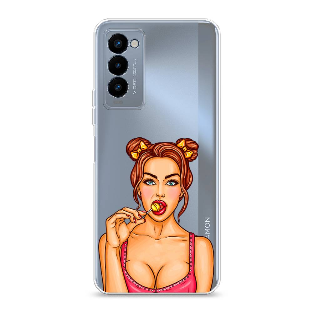 

Чехол Awog на Tecno Camon 18P "Вкусный леденец", Разноцветный