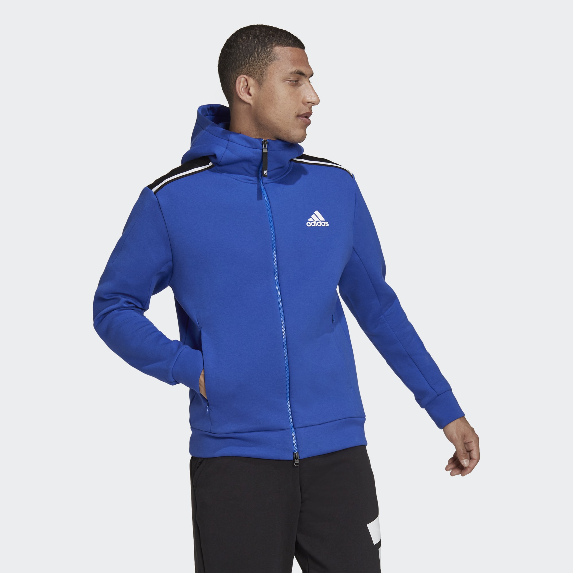 фото Толстовка мужская adidas sportswear app синяя 2xl