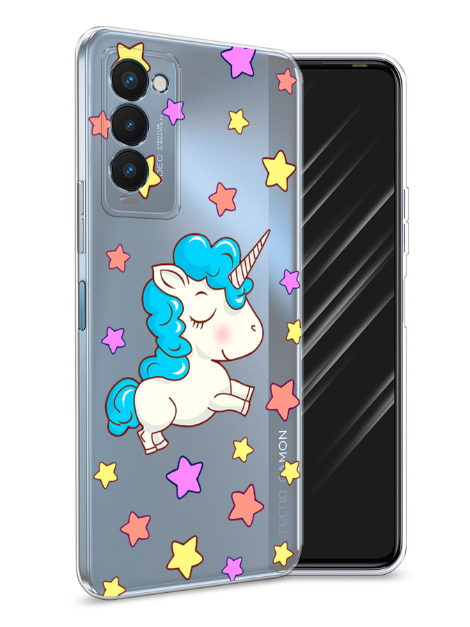 

Чехол Awog на Tecno Camon 18P "Звездный единорог", Разноцветный, 300750-2