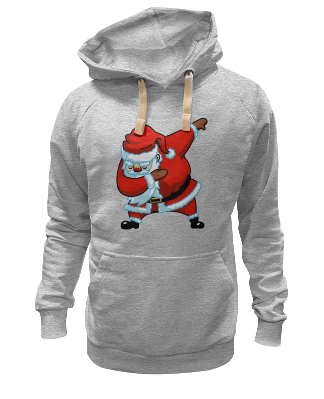 

Худи унисекс Printio Dabbing santa серое L, Серый, Dabbing santa