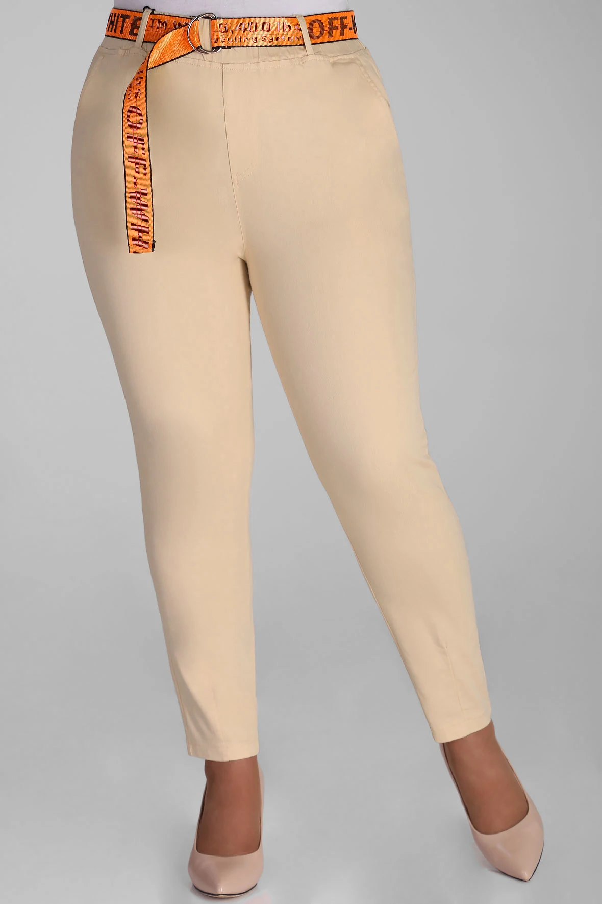 

Брюки женские AlmondShop 1Г-33 1833 бежевые 54 RU, 1Г-33 1833