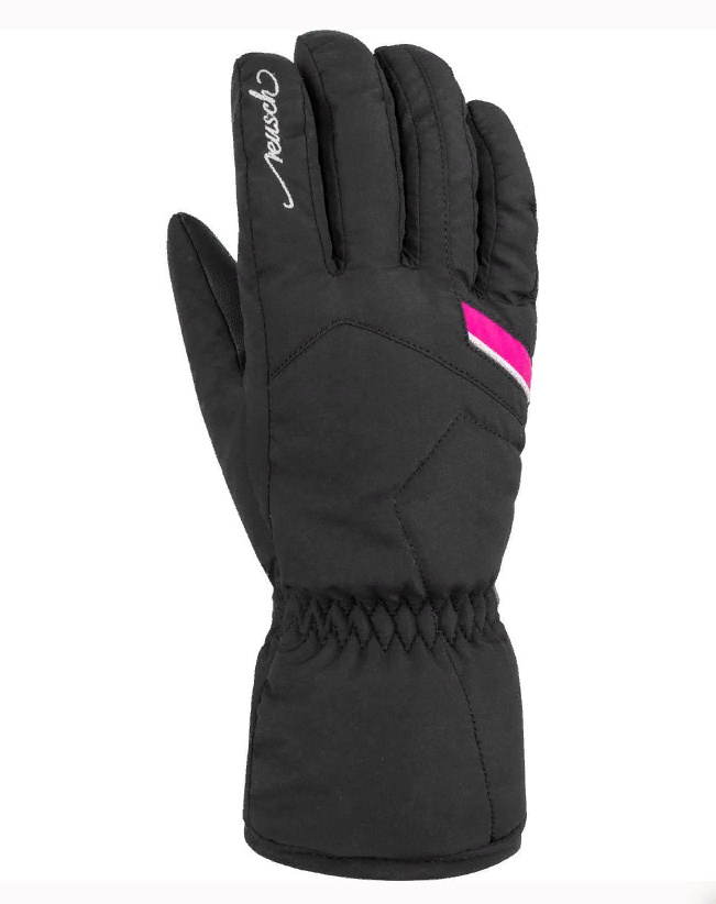 

Перчатки горнолыжные REUSCH Marisa Black/White/Pink Glo (inch (дюйм):7,5), Белый;розовый, Marisa