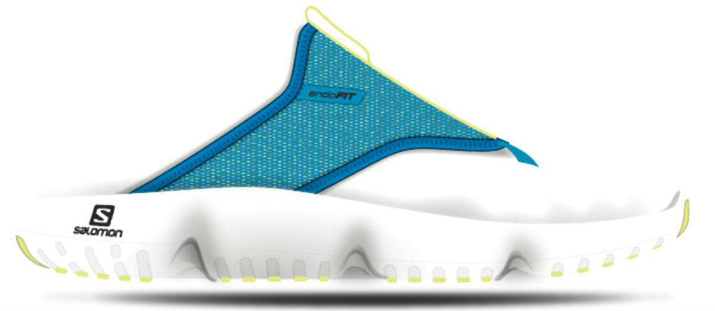 фото Шлепанцы мужские salomon reelax break 5.0 голубые 11.5 uk