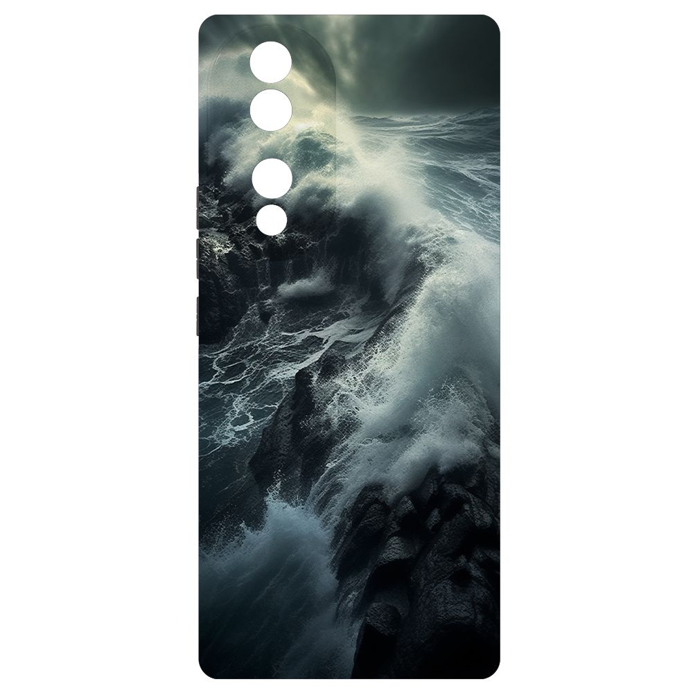 

Чехол-накладка Krutoff Soft Case Шторм для Honor 70 черный