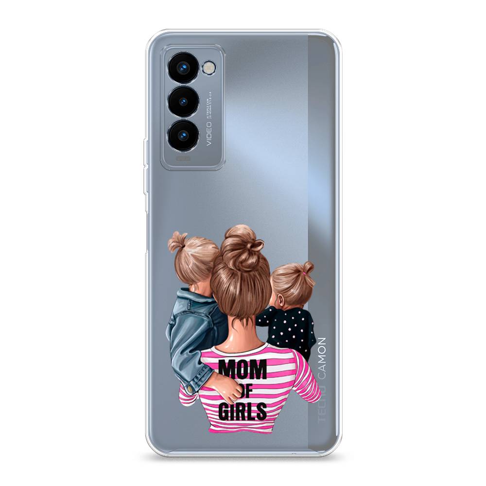 

Чехол Awog на Tecno Camon 18P "Mom of Girls", Разноцветный, 300750-6