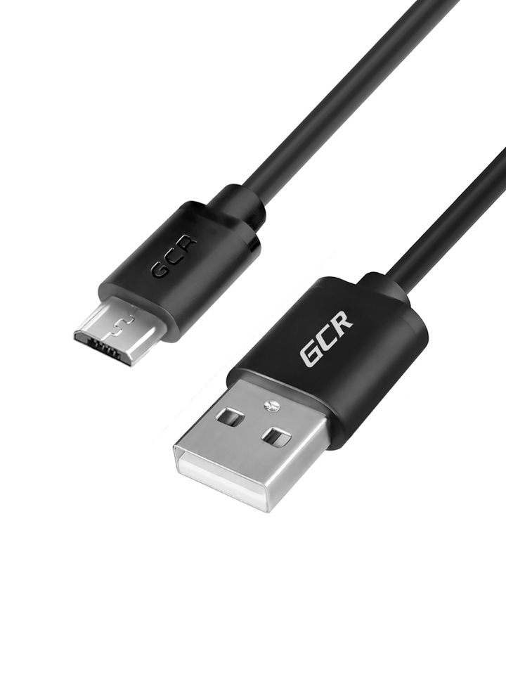 фото Кабель для зарядки и передачи данных microusb gcr 0,15м для samsung xiaomi huawei