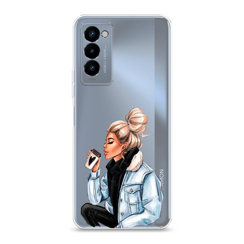 

Чехол Awog на Tecno Camon 18P "Cute girl", Разноцветный, 300750-7