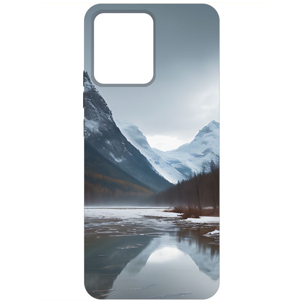 

Чехол-накладка Krutoff Soft Case Весенняя оттепель для Realme Narzo 50i Prime черный