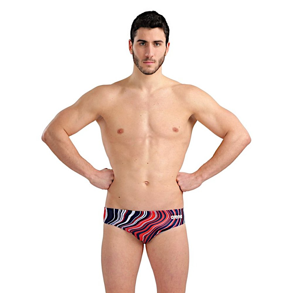 Плавки мужские Arena Swim Briefs Marbled синие 90 FR