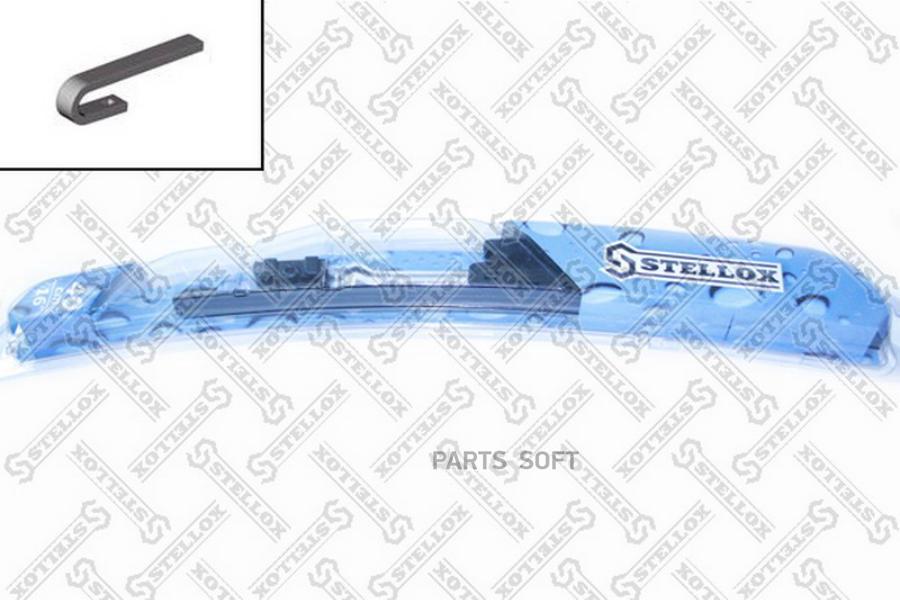 

STELLOX 103600SX 103 600-SX_щетка! б/каркас, крючок, 600/24 \ Citroen C3 02 , Renault Mega