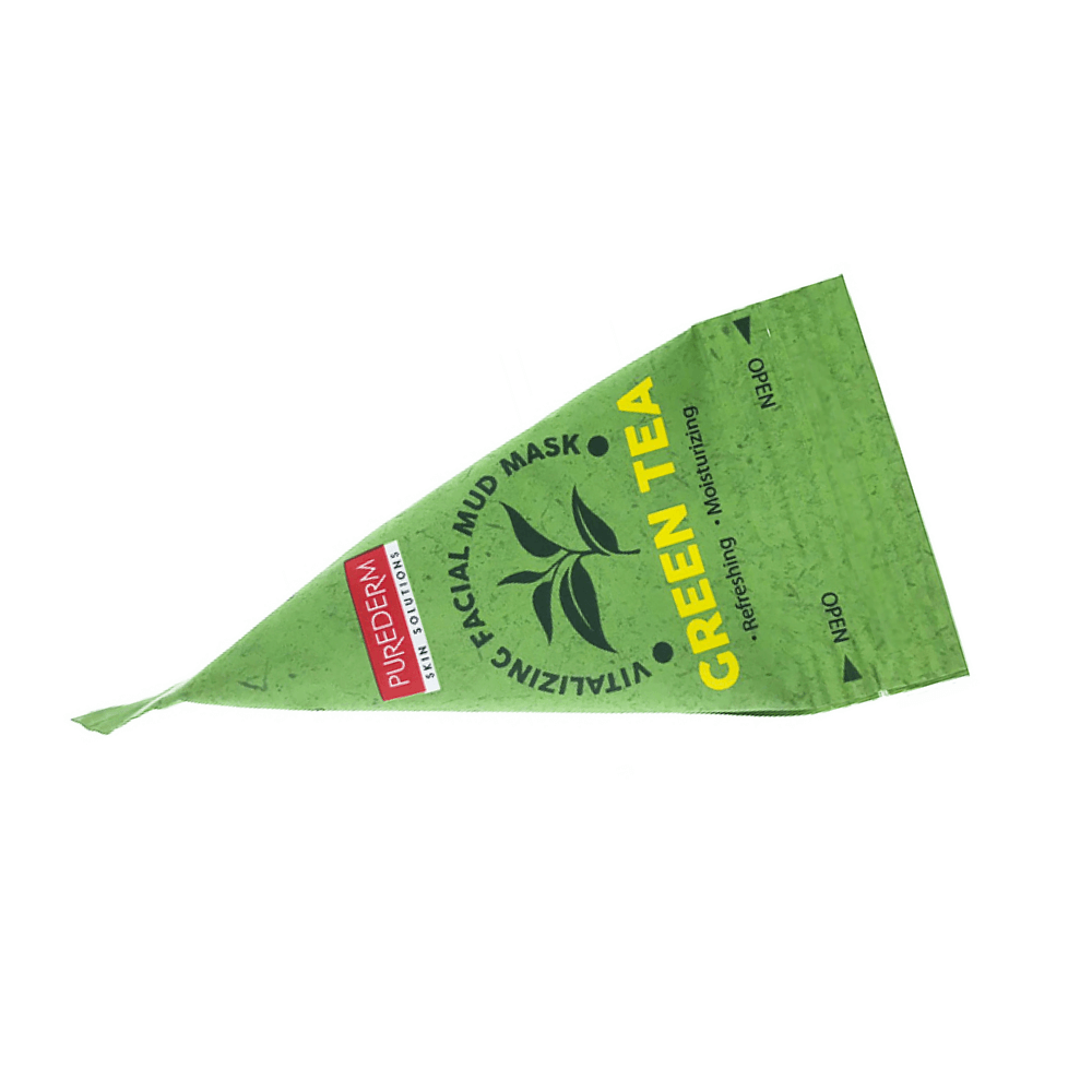 

Глиняная маска для лица Purederm Vitalizing Facial Mud Mask Green Tea 5 шт, Маска для лица