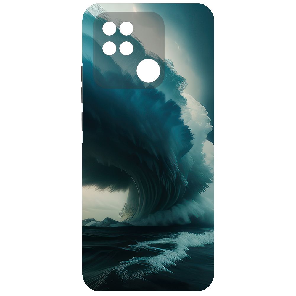 

Чехол-накладка Krutoff Soft Case Торнадо для Xiaomi Redmi 10C черный