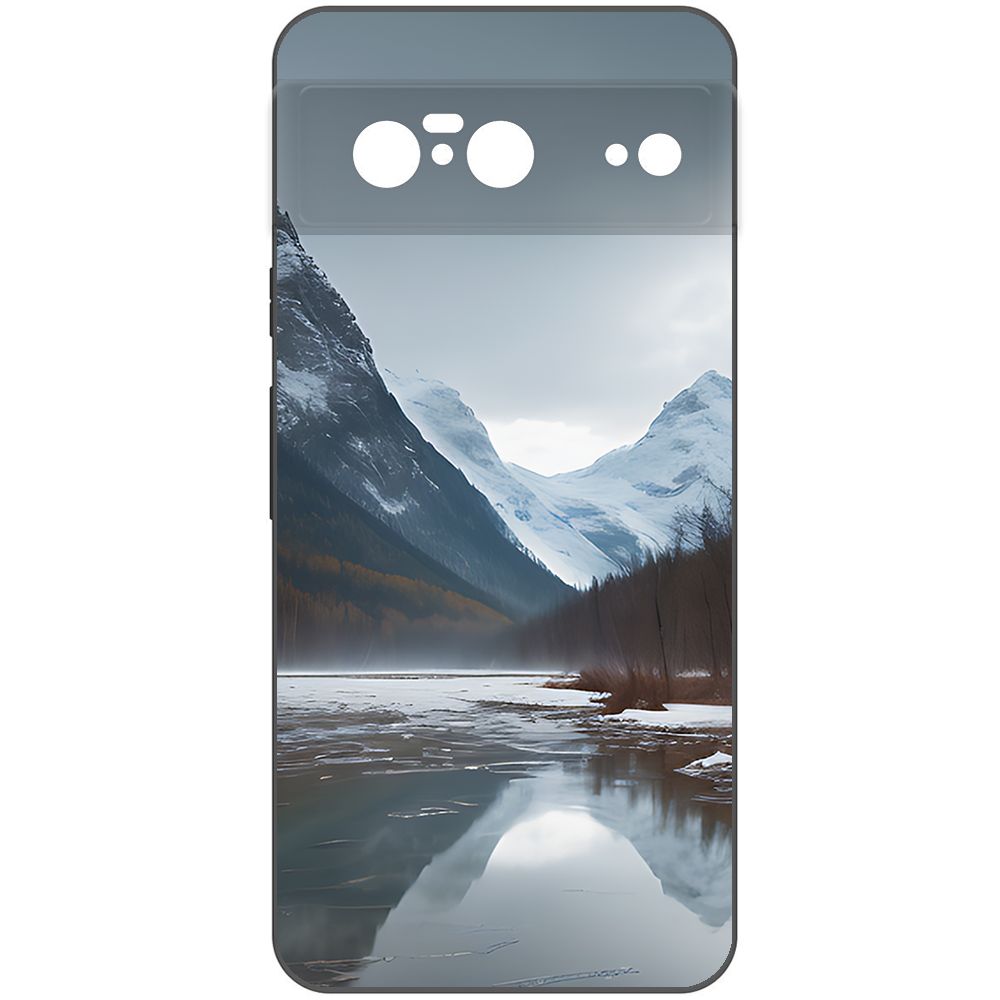 Чехол-накладка Krutoff Soft Case Весенняя оттепель для Google Pixel 8 черный