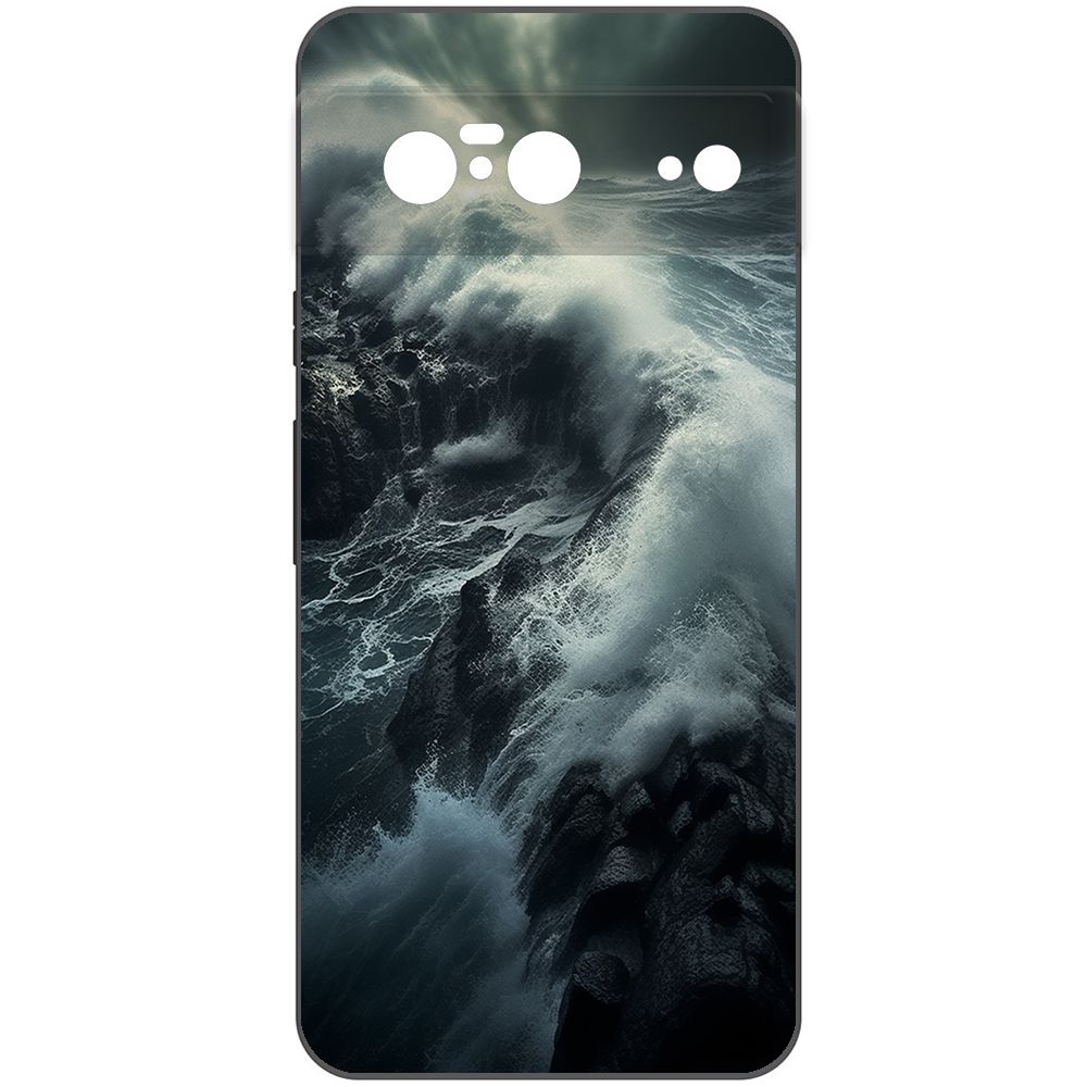 

Чехол-накладка Krutoff Soft Case Шторм для Google Pixel 8 черный