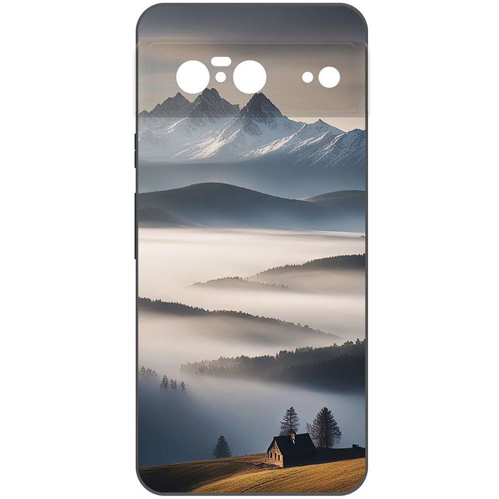 

Чехол-накладка Krutoff Soft Case Туман для Google Pixel 8 черный