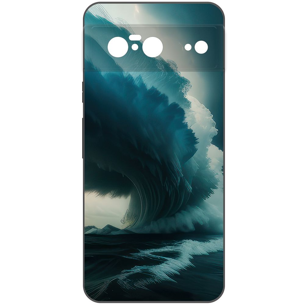 

Чехол-накладка Krutoff Soft Case Торнадо для Google Pixel 8 черный