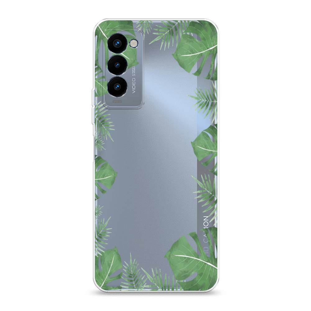 

Чехол Awog на Tecno Camon 18P "Листья папоротника рамка", Разноцветный, 300750-8