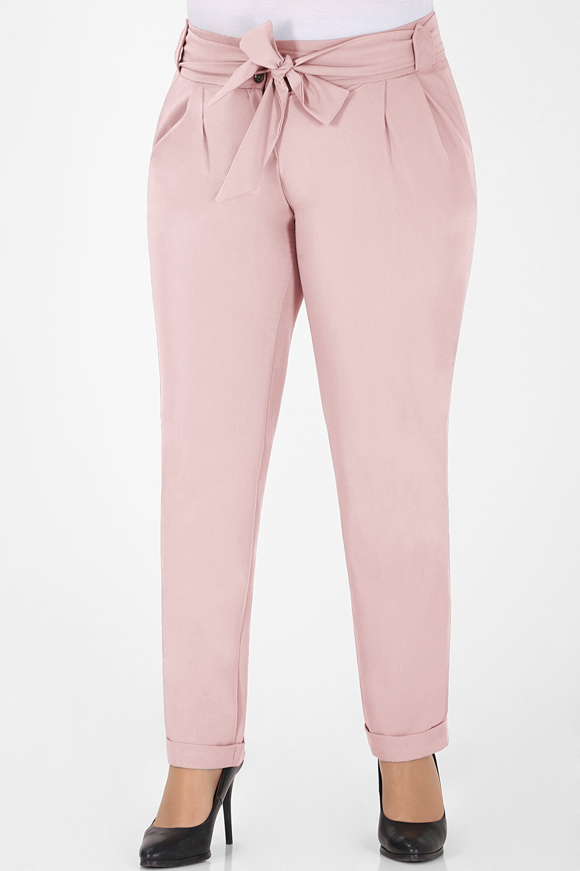 

Брюки женские AlmondShop 81-351-21.С2 розовые 50 RU, 81-351-21.С2