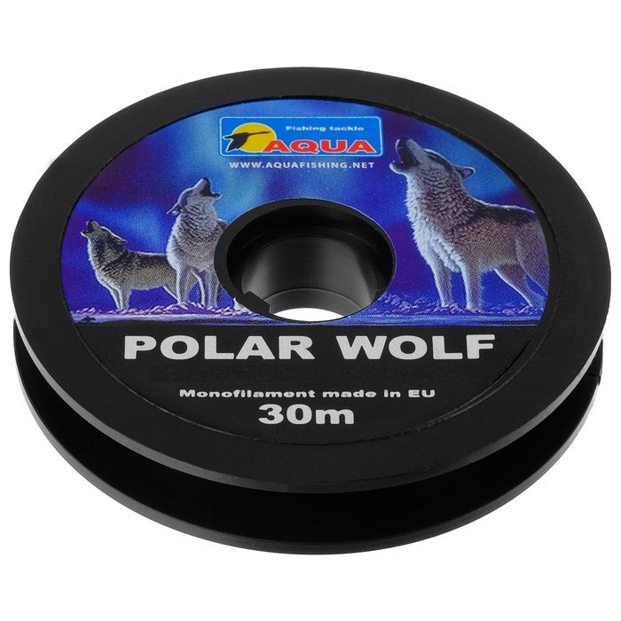 Леска зимняя для рыбалки AQUA Polar Wolf 0,18mm 30m, 1 штука