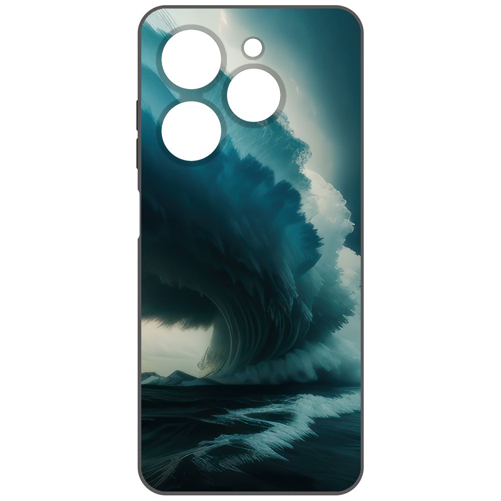 

Чехол-накладка Krutoff Soft Case Торнадо для Tecno Spark Go 2024 черный