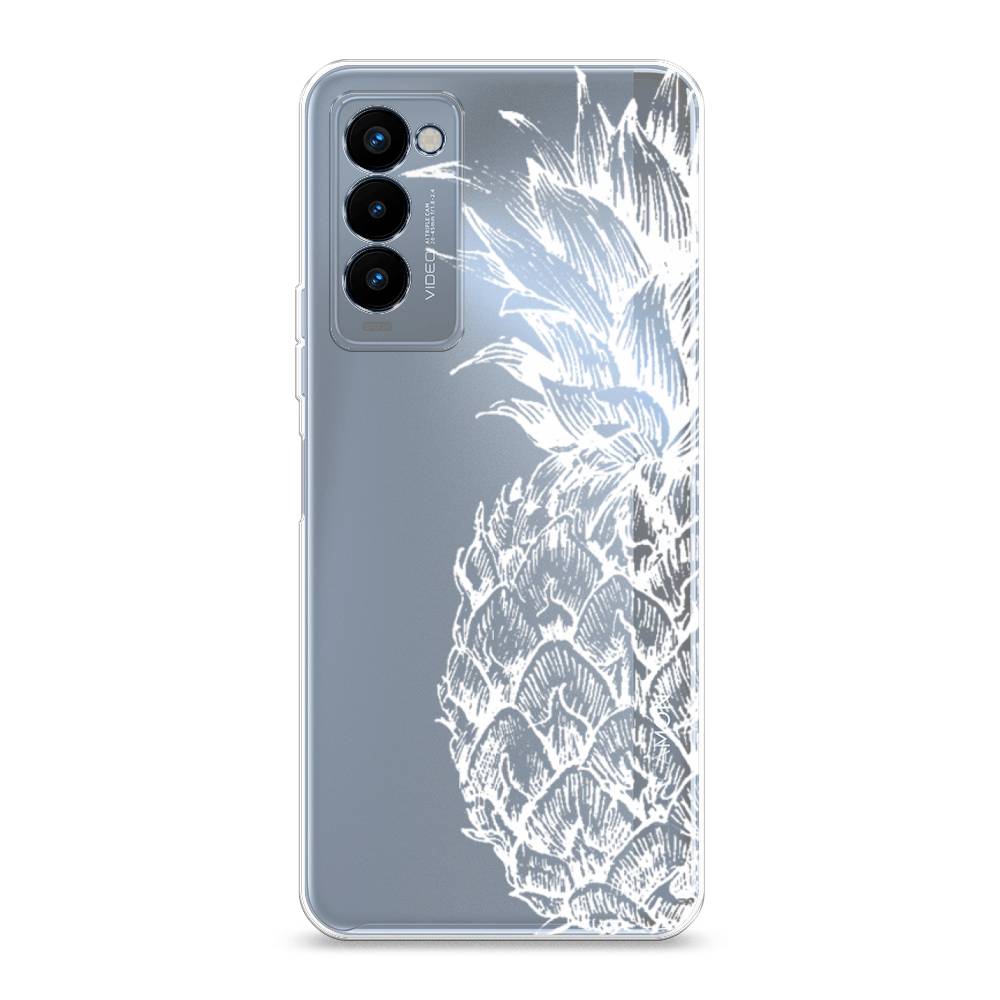 

Чехол Awog на Tecno Camon 18P "Ананас графика белая", Разноцветный, 300750-10