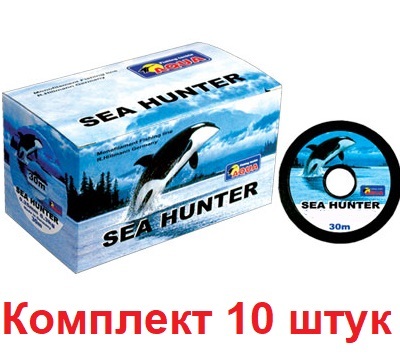 фото Леска зимняя для рыбалки aqua sea hunter 0,12mm 30m, 10 штук