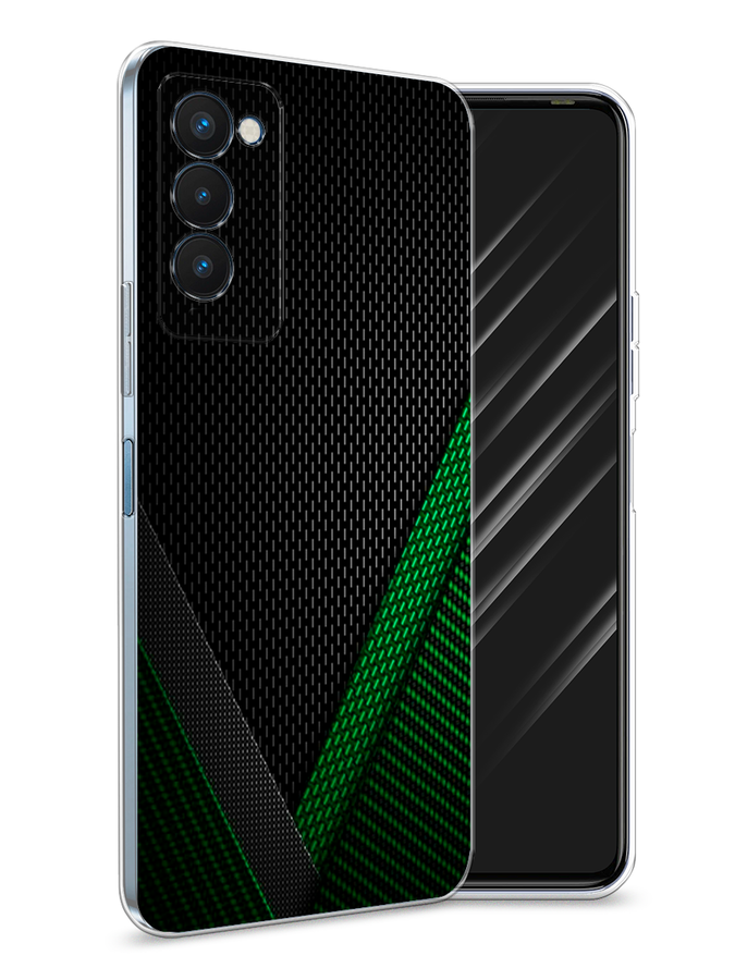 

Чехол Awog на Tecno Camon 18P "Зеленый карбон", Разноцветный, 300750-3