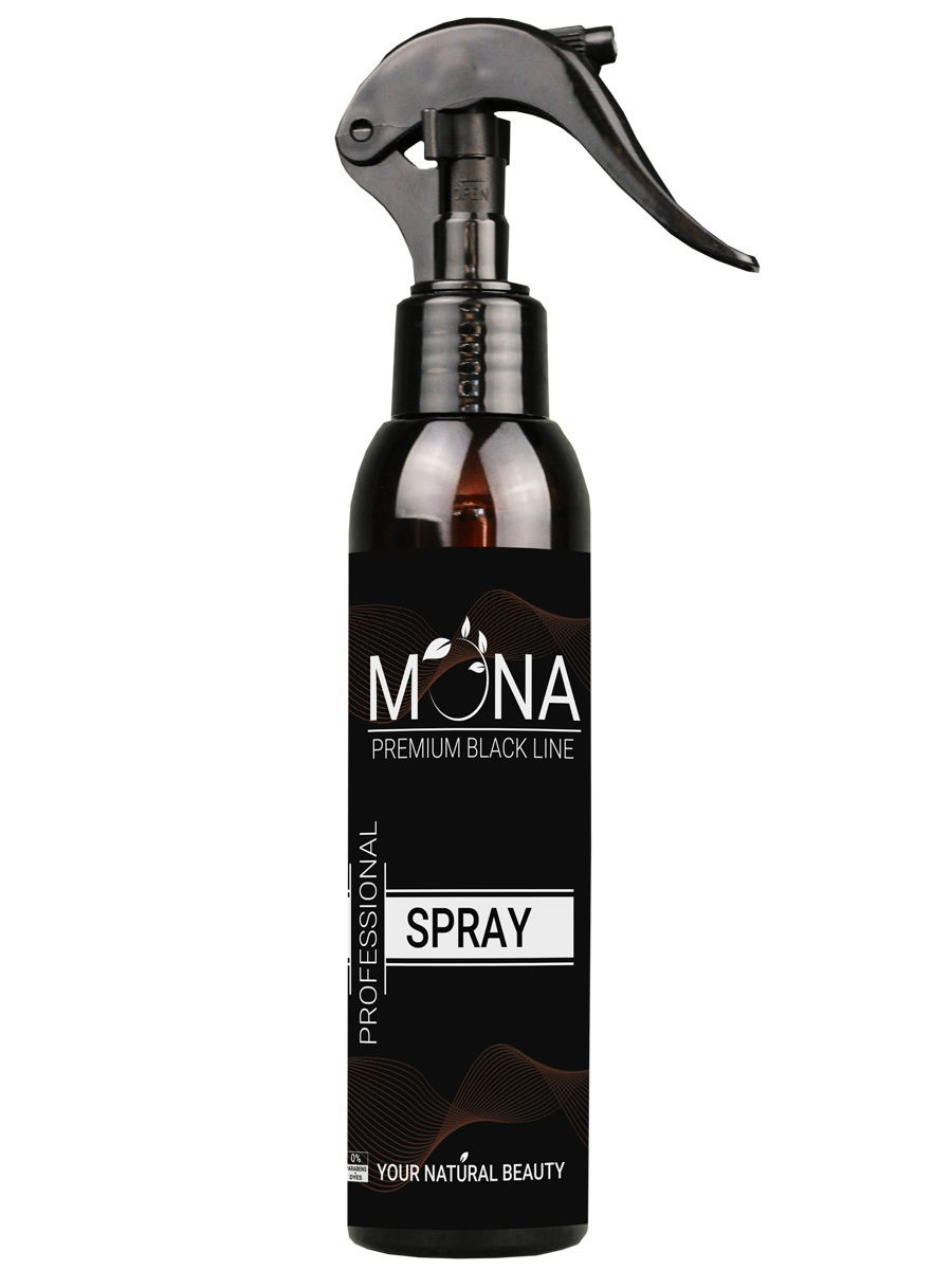 Спрей для волос Mona Premium Black line - от выпадения волос и для роста волос лосьон для восстановления и интенсивного роста волос для женщин growteсt formula пантовигар 100мл