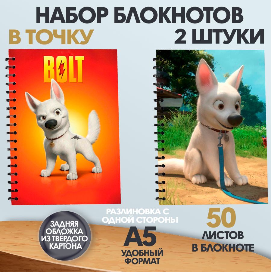 

Блокнот в точку А5 ArtCraft Вольт, 50 листов, 2 штуки, набор блокнотов